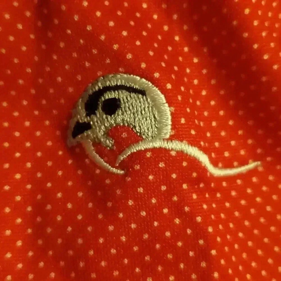Horn Legend Red Polka Dots Polo Size L - Picture 4 of 4